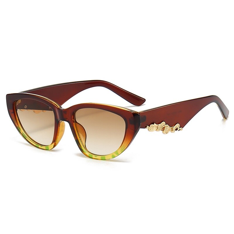 New Cat Eye Sunglasses for Women Vintage Shades Luxury UV400 Eyewear