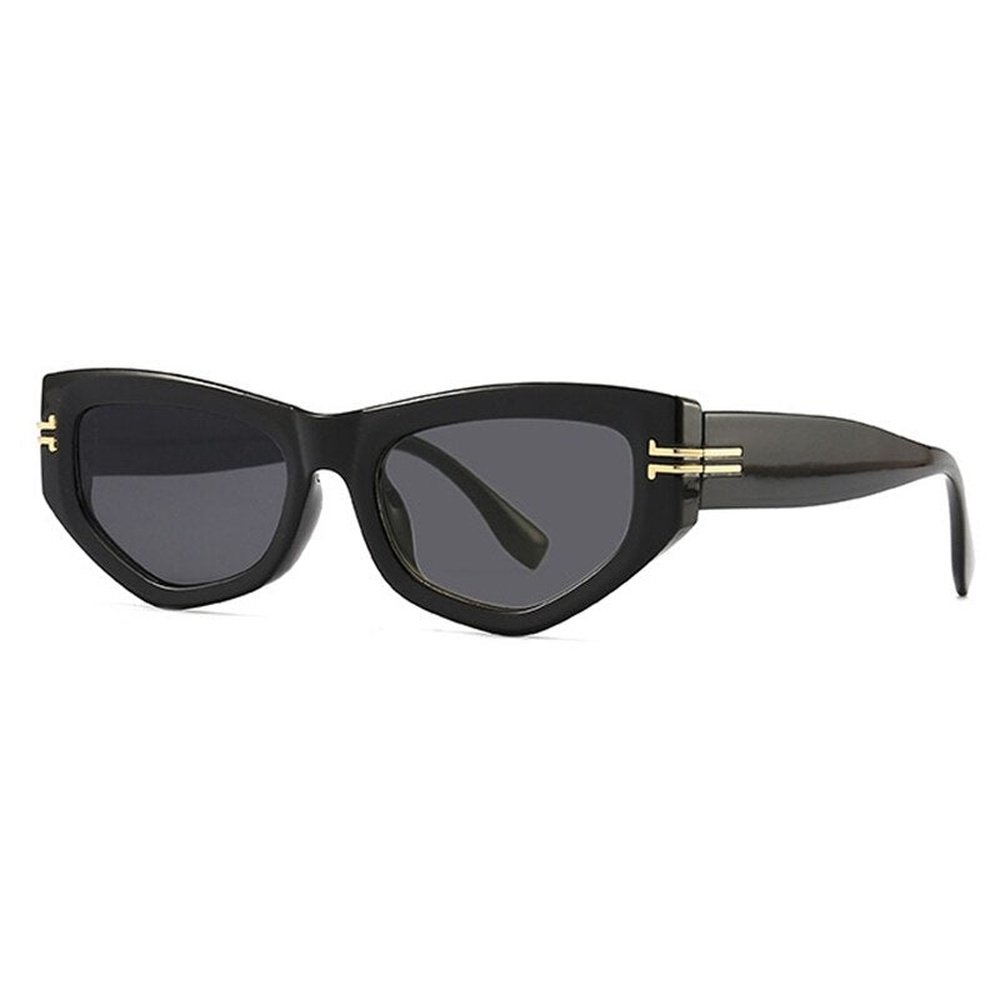 Luxury Cat Eye Sunglasses Ladies Elegant Black Vintage Eyewear