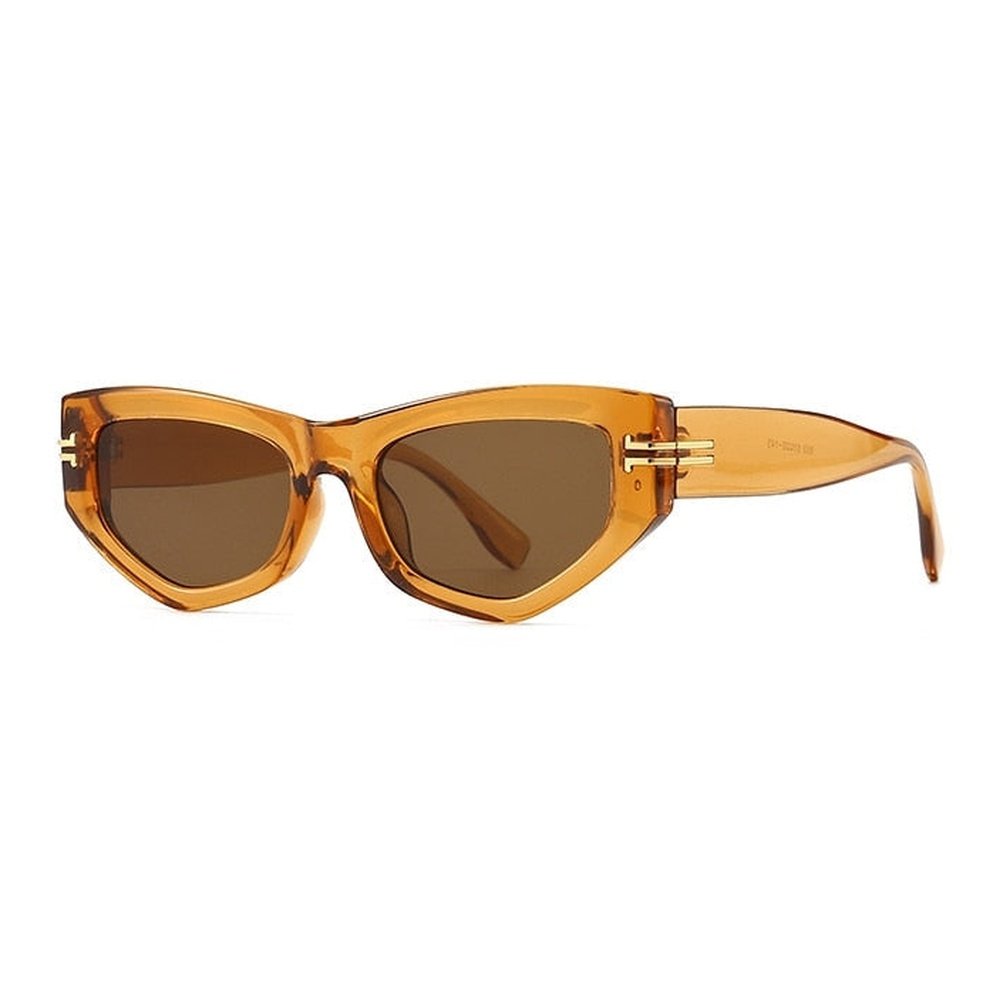 Luxury Cat Eye Sunglasses Ladies Elegant Black Vintage Eyewear