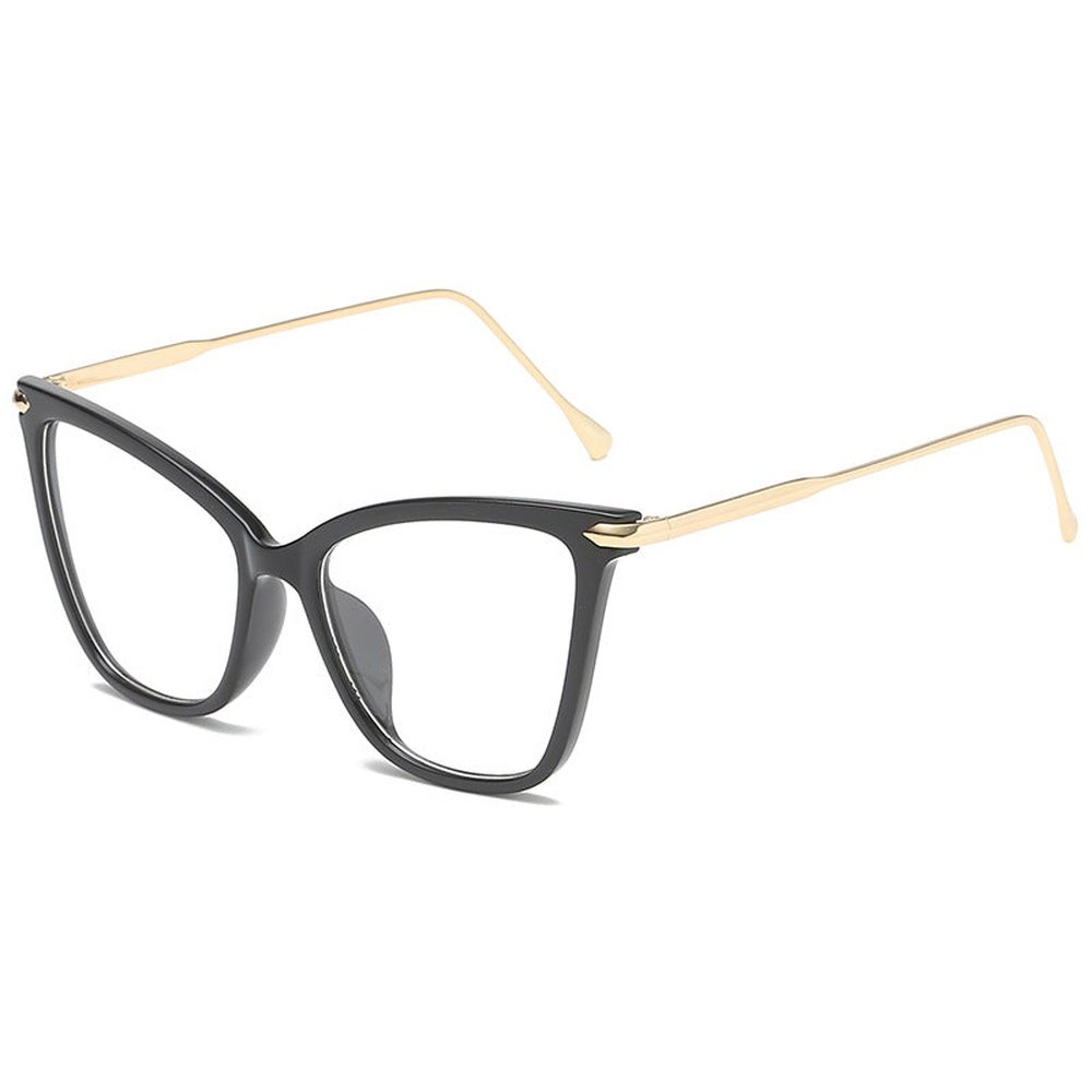 New Ladies Large Cat Eye Flat Glasses Fashion Trend