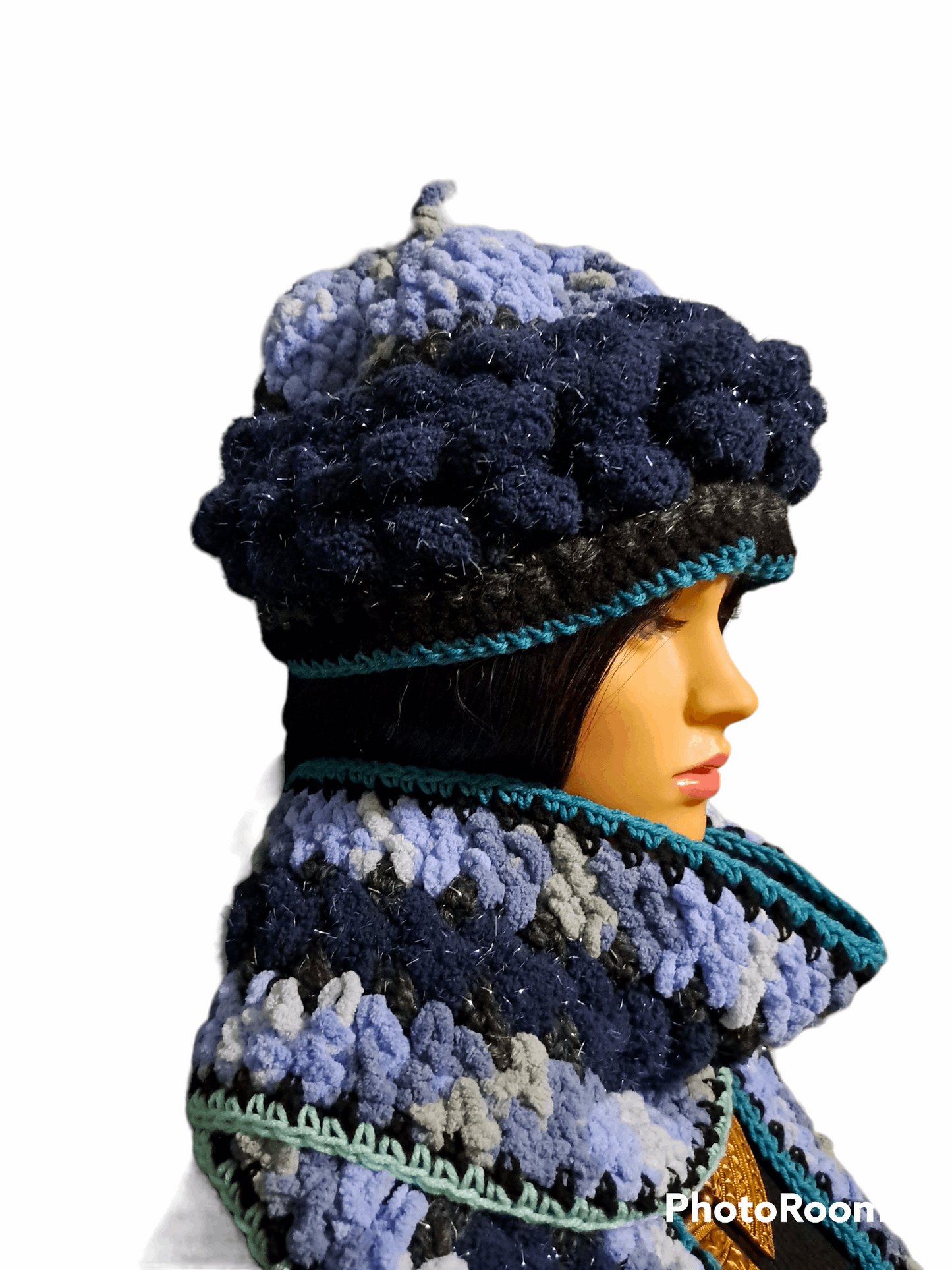 Ain't No Blues Blues Hat & Scarf Set