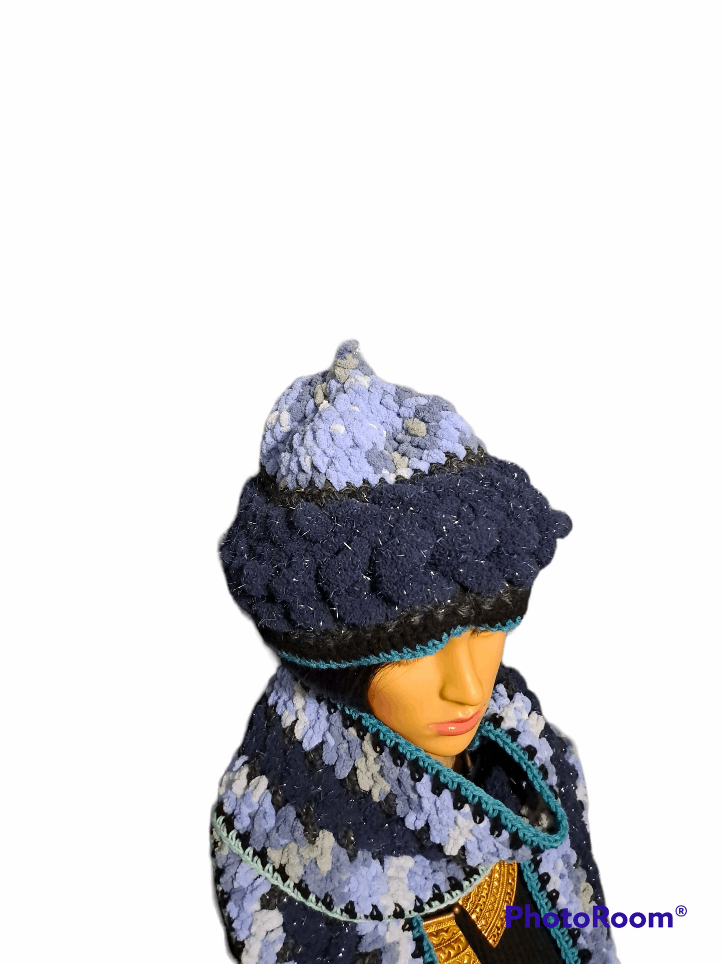 Ain't No Blues Blues Hat & Scarf Set
