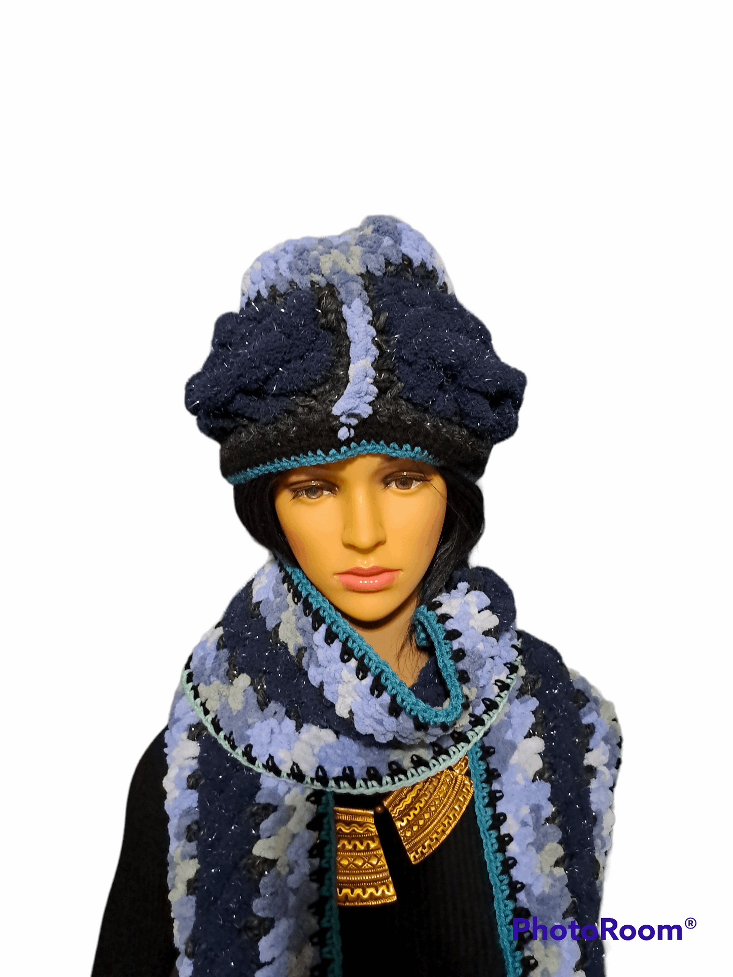 Ain't No Blues Blues Hat & Scarf Set