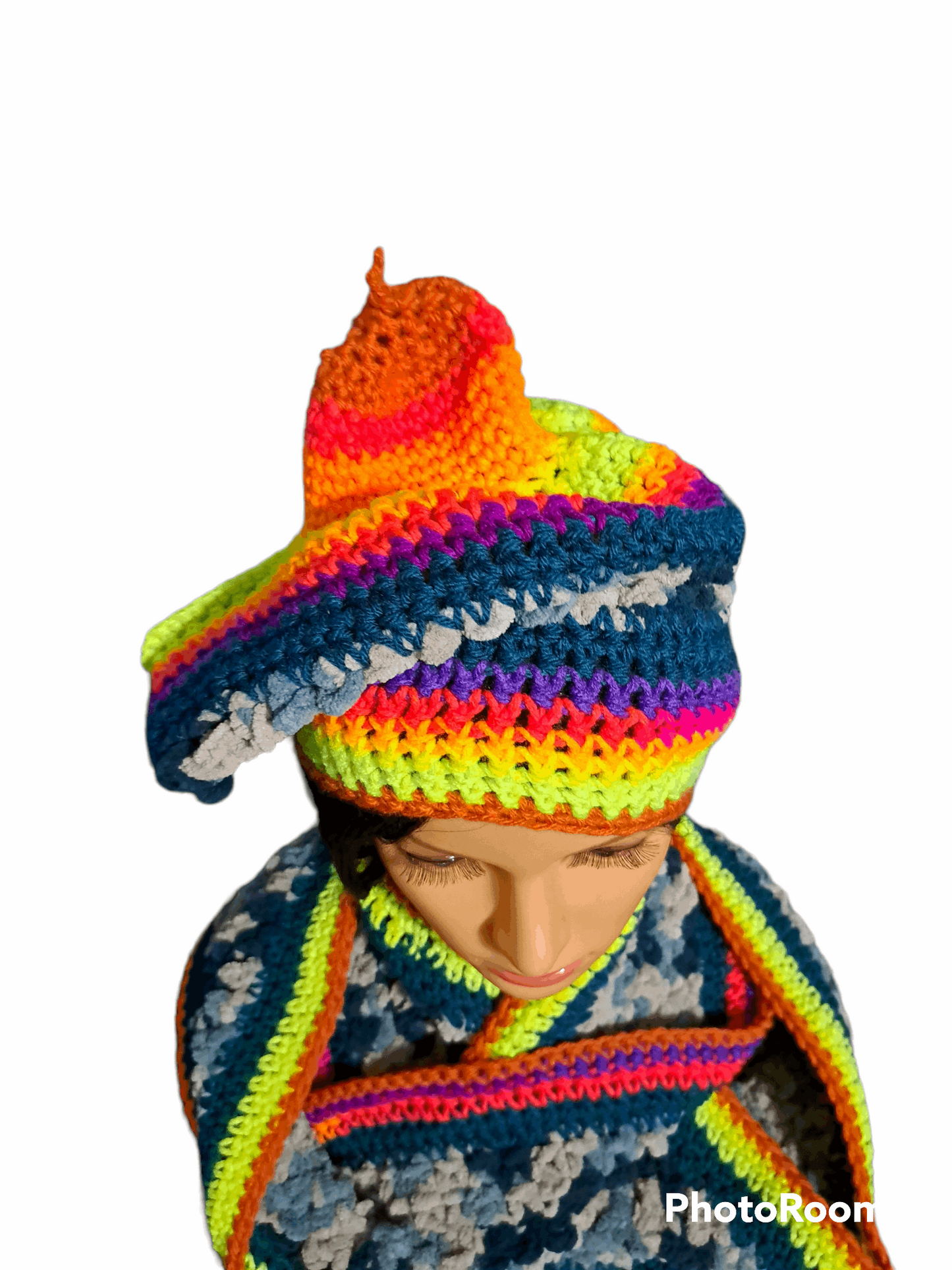 Spicy Pretty Camouflage Hat & Infinity Scarf Set
