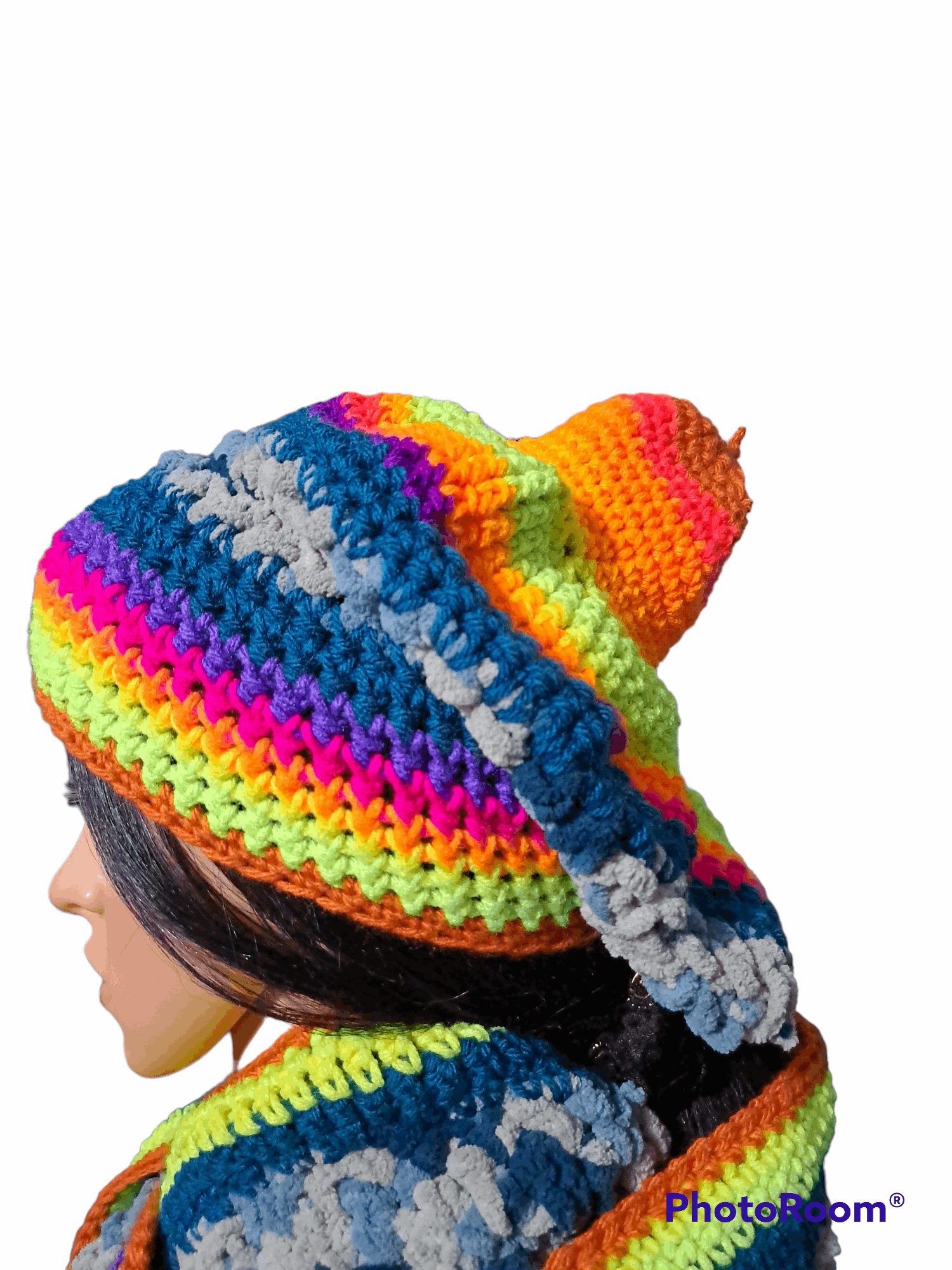 Spicy Pretty Camouflage Hat & Infinity Scarf Set