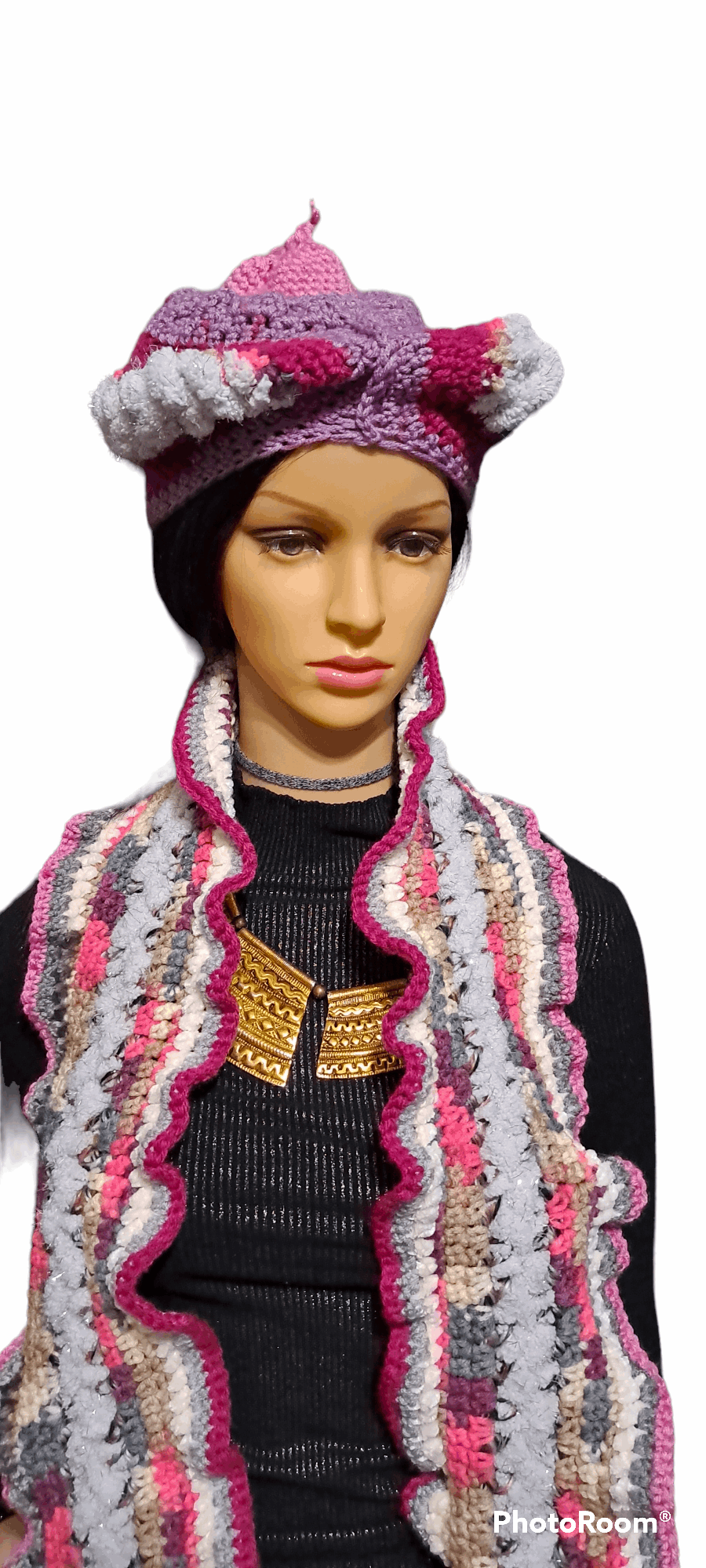 Pretty In Pink & More Colors Galore Hat & Scarf Set