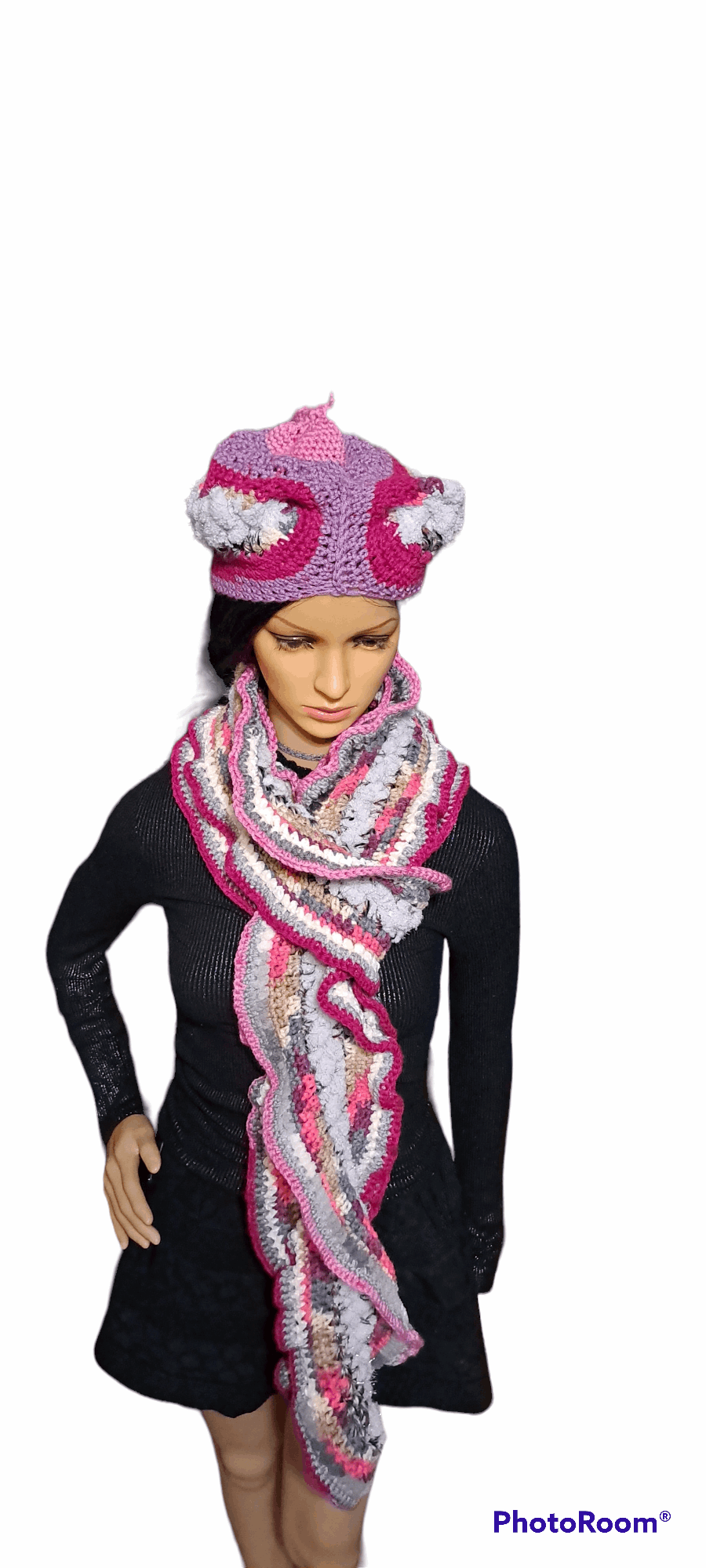 Pretty In Pink & More Colors Galore Hat & Scarf Set