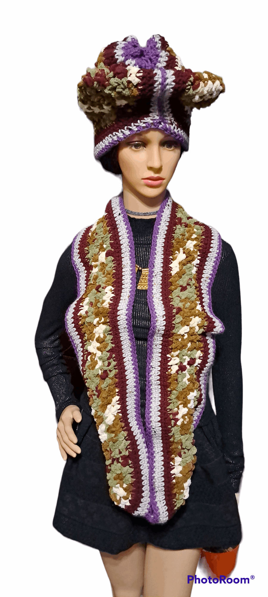 Prissy & Pretty In Camouflage & Sass Infinity Hat & Scarf Set
