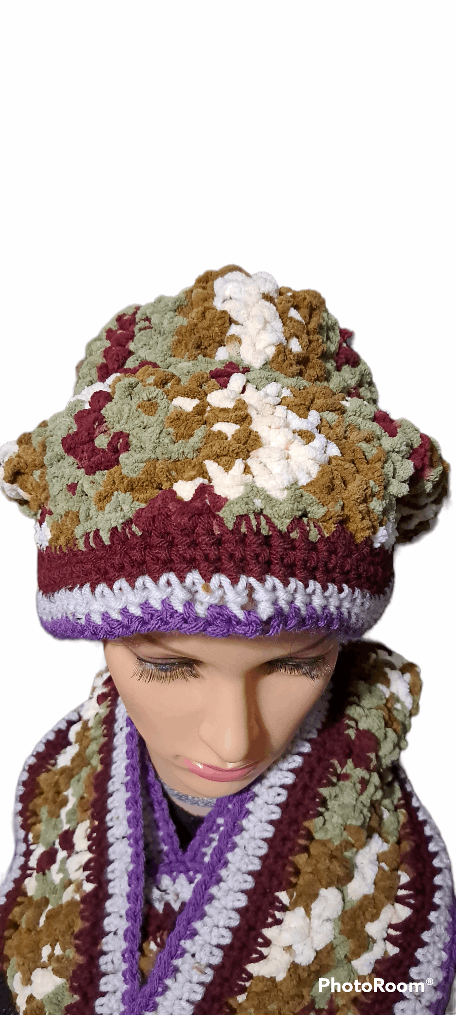 Prissy & Pretty In Camouflage & Sass Infinity Hat & Scarf Set