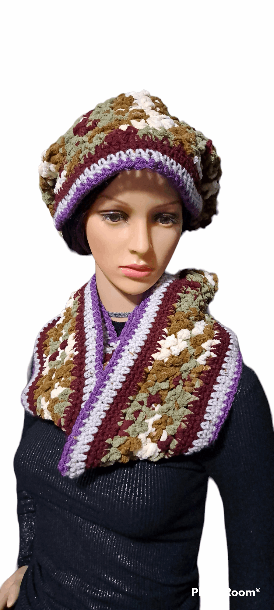 Prissy & Pretty In Camouflage & Sass Infinity Hat & Scarf Set