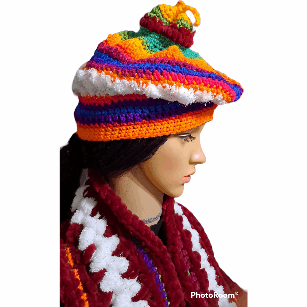 She Pretty In Red & Other Colors Hat & Scarf Set
