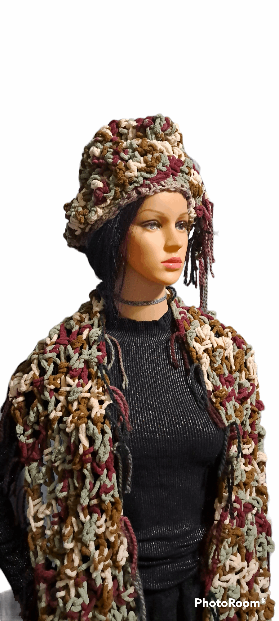 Sexy Camouflage Hat & Scarf Set