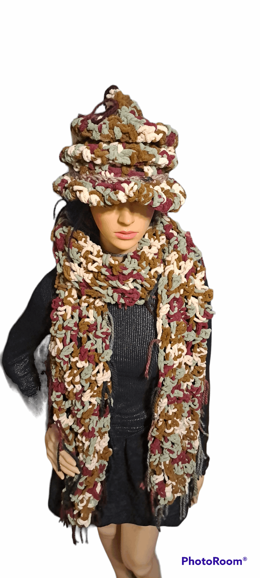 Sexy Camouflage Hat & Scarf Set