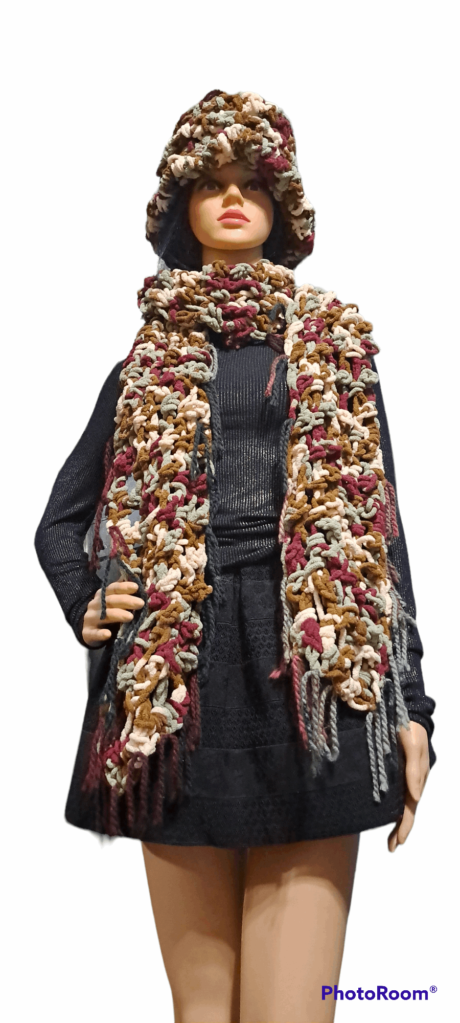 Sexy Camouflage Hat & Scarf Set