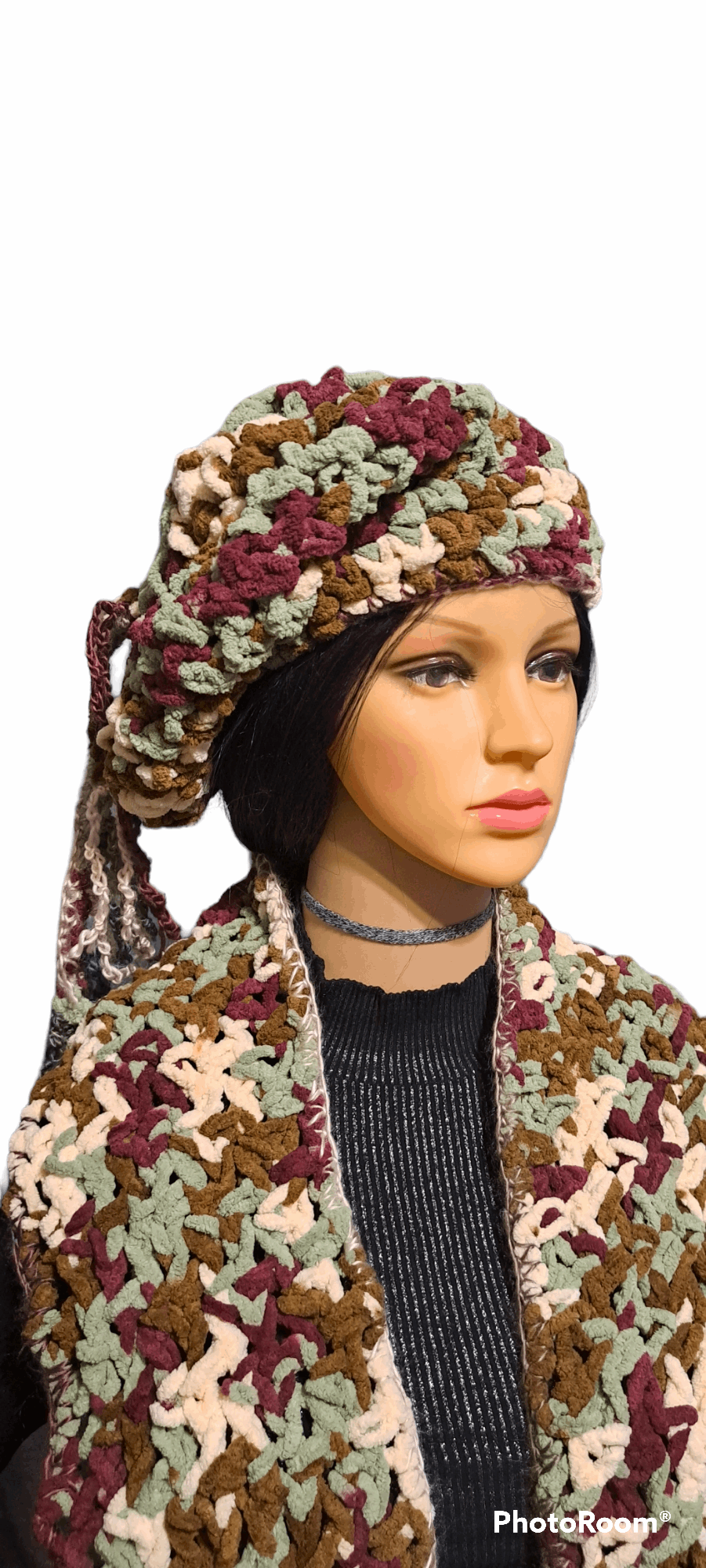 Pretty Camouflage  Hat & Scarf Set