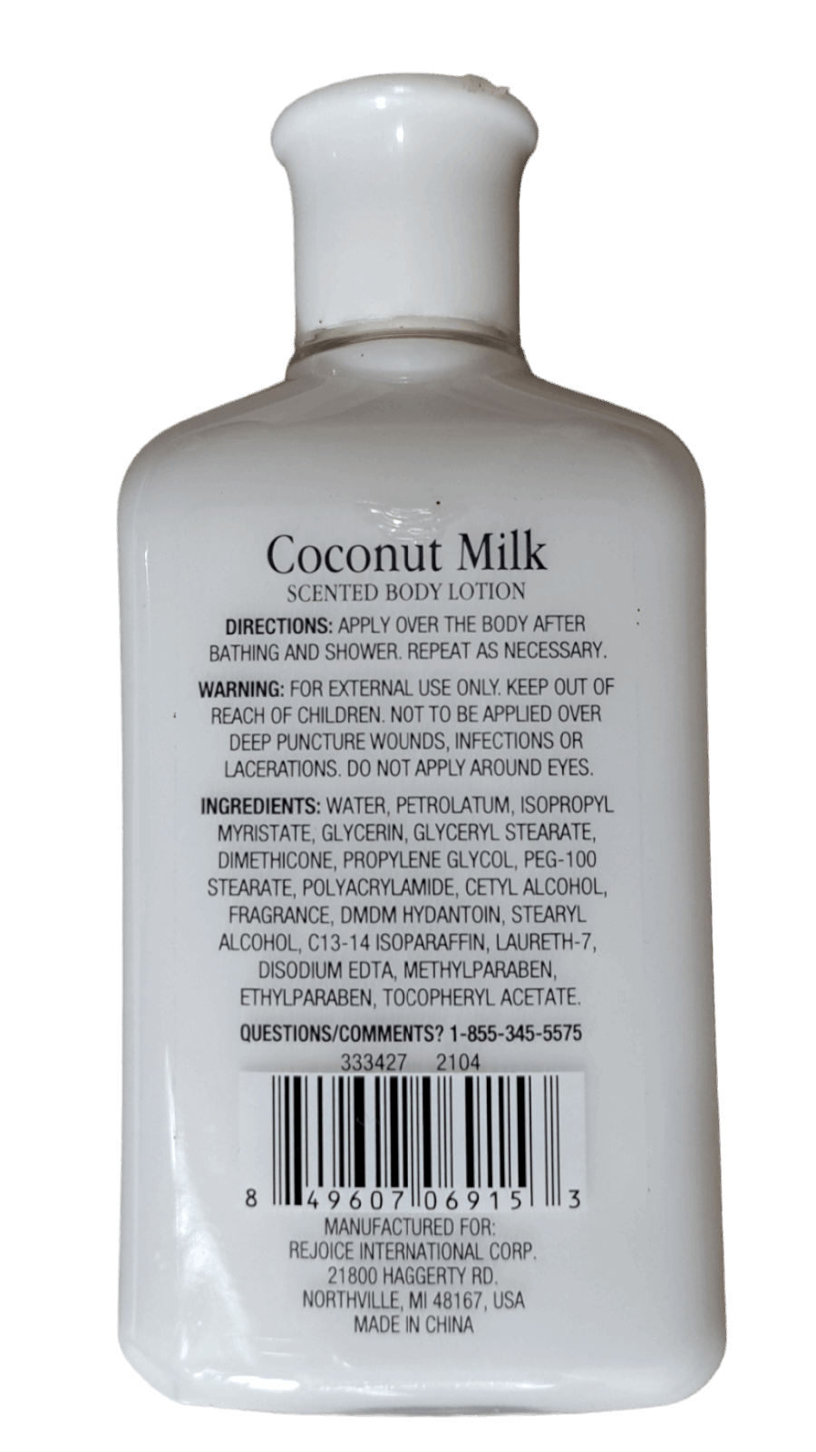 Spa Luxury Coconut Milk Scented Body Lotion