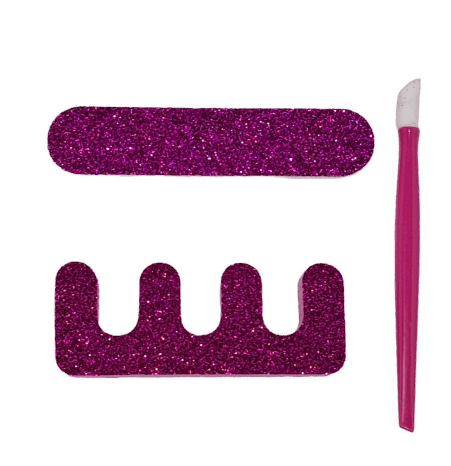 3 Piece Glitzy Glammy Pedicure set