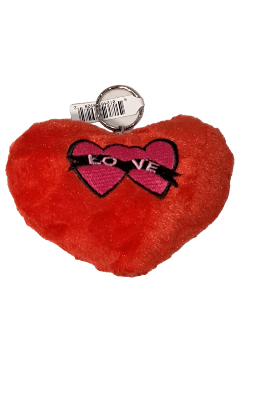 Cute Plush Heart Shaped I Love You Keychain