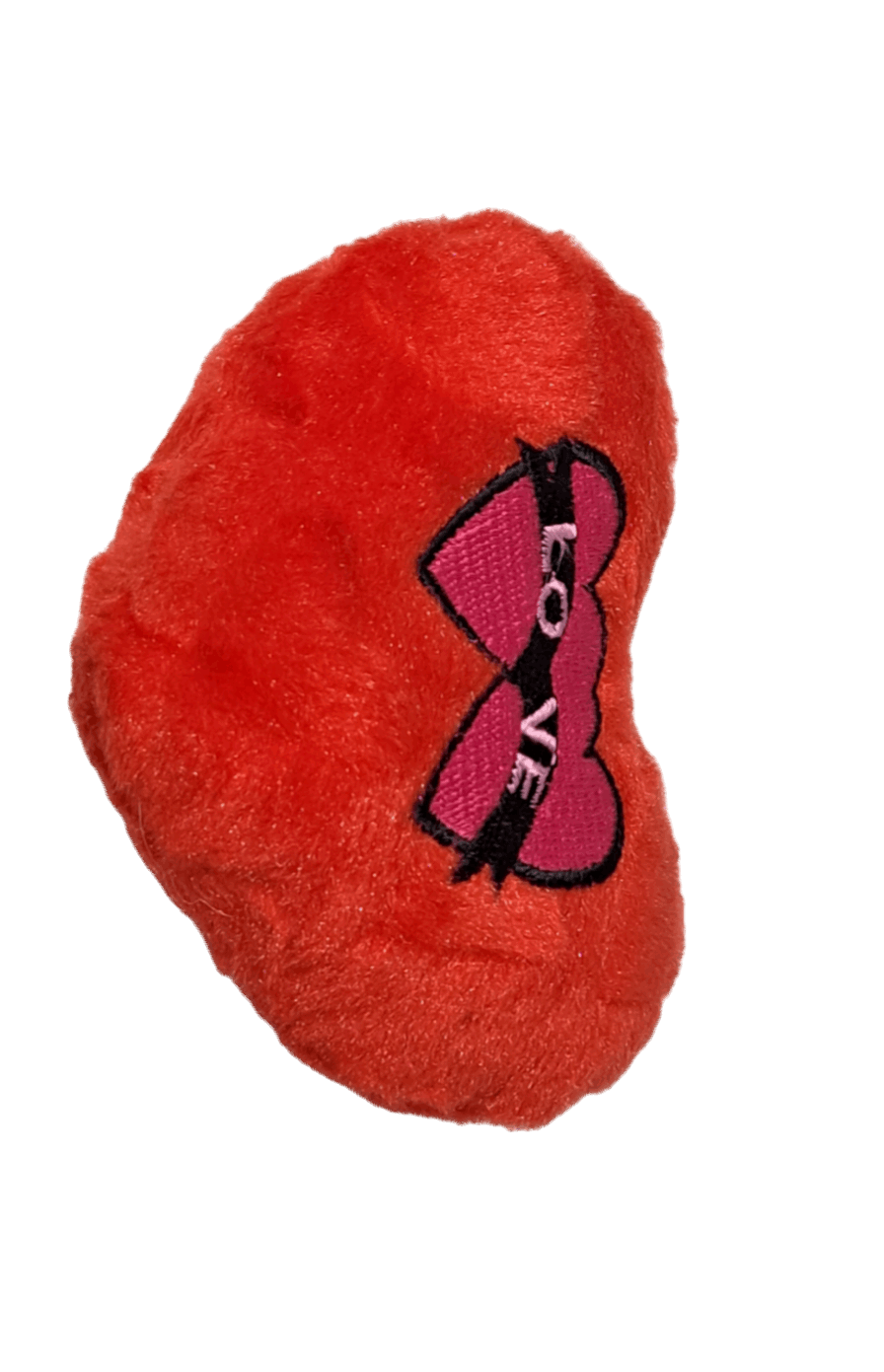 Cute Plush Heart Shaped I Love You Keychain