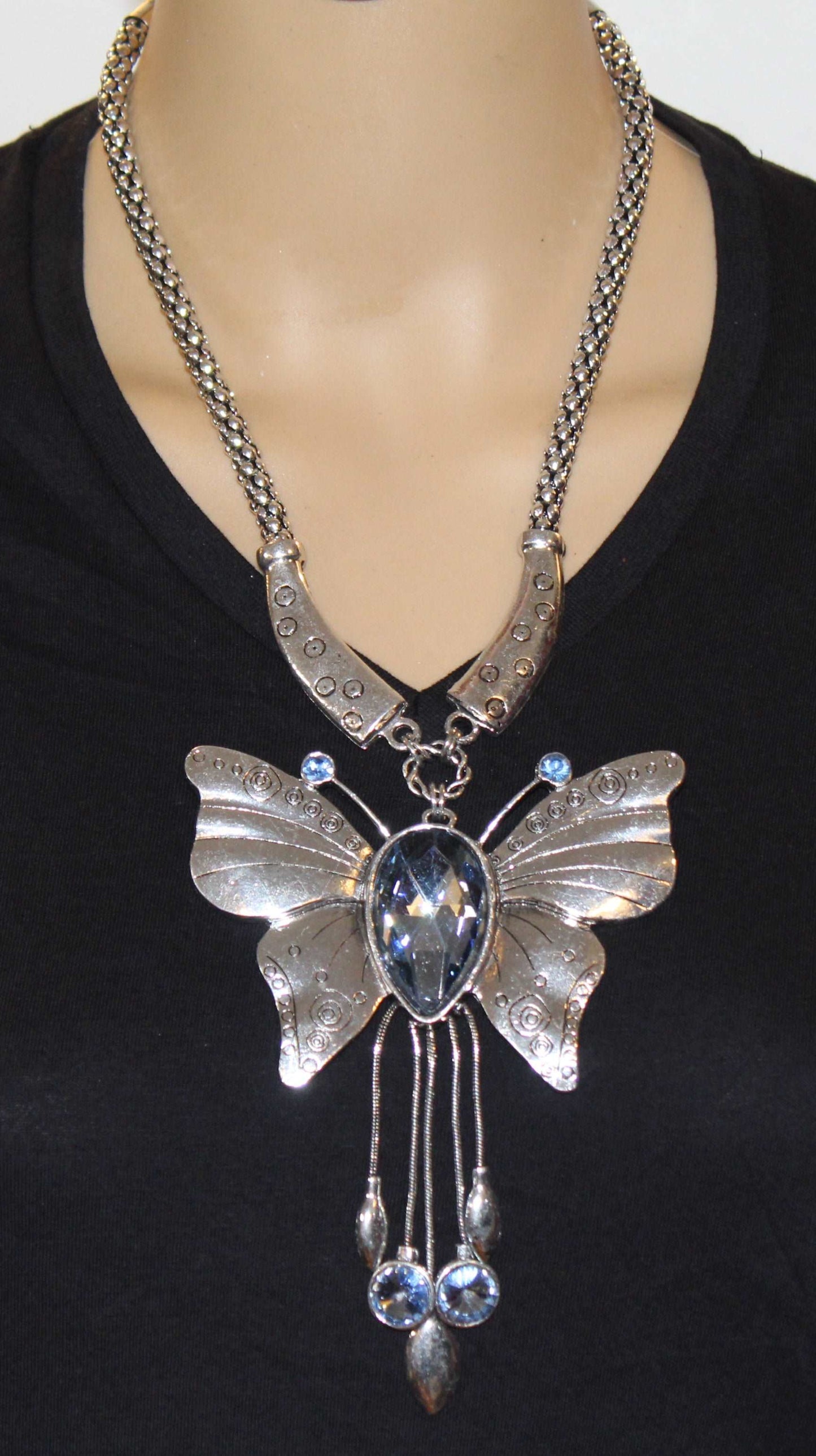 Silver Butterfly Necklace