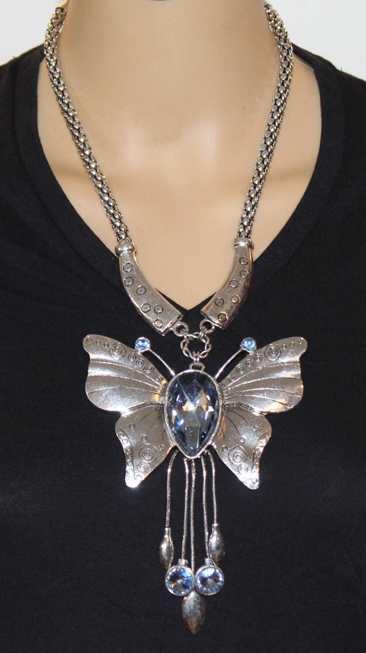 Silver Butterfly Necklace